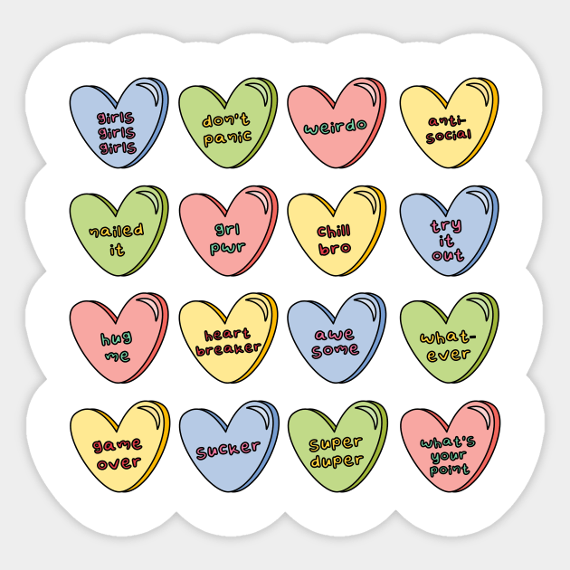 Hearts Sticker by RainbowAndJackson